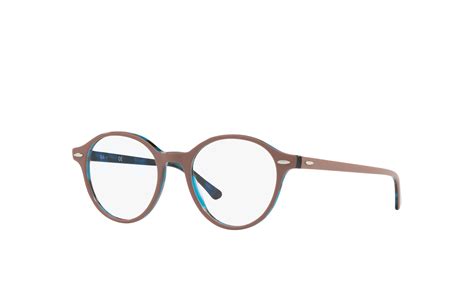 Dean Optics Eyeglasses with Light Brown Frame.